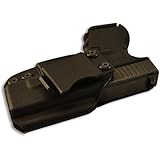 IWB KYDEX Holster: Fits Glock 26 27 33 (Gen 1-5) | Made in USA | Custom Fit | Inside Waistband | Adjustable Cant/Retention System (Right Hand) Color: Black