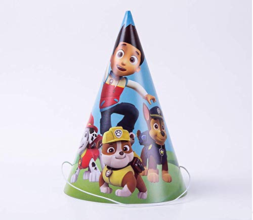 Astra Gourmet Paw Dog Patrol Birthday Party Supplies - 24 Pack Cone Party Hats