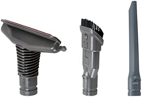NTNT Crevice Upholstery Combination Cleaning Tool Attachment Replacement Set Flat Seam Nozzle Mattress Brush and Soft Crevice Tool for Dyson DC35 DC45 DC52 DC58 DC59 DC62 DC63 V6