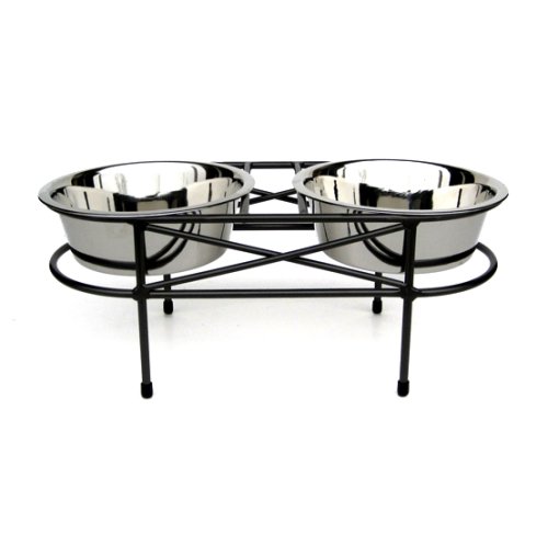 UPC 810361012006, Mesh Double Bowl Elevated Diner - 5&quot; Tall