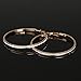 JunXin Eternity Rhinestone Stainless Steel Hoop Earrings Gold Plated Silver Plated,Gift for Women and Girls (Gold)