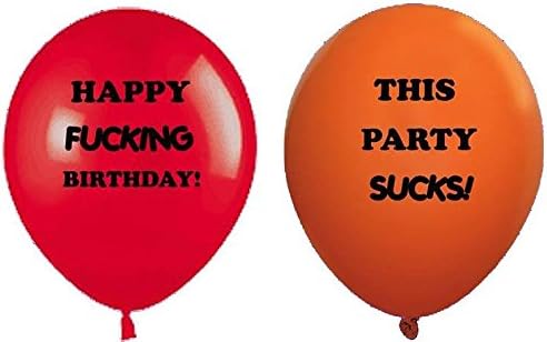 Adult Balloons 12" Latex 1 Dozen per Pack
