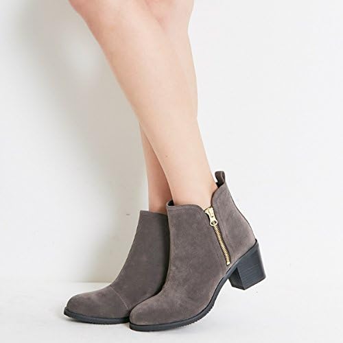 Amazon オリエンタルトラフィック Oriental Traffic Sale Non No 2月号掲載 サイドジップショートブーツ グレー L 24 0 24 5 ブーツ ブーティ