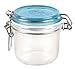 Fido Round Top Jar, 4-1/4-Ounce, Sky Blue