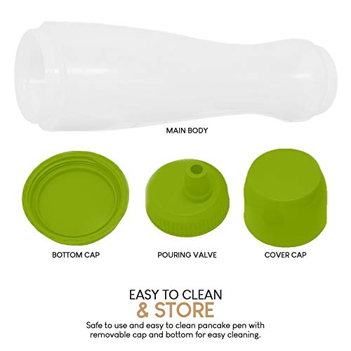 Pancake Batter Dispenser Pen, Easy Squeeze Bottle Baking Drip Proof