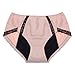 Neione Women Girls Menstrual Period Panties Underwear 3 Pack Blue Beige Gray L