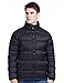 Puredown Men's Classic Outdoor Waterproof Goose Down Puffer Jacket, Black