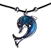 Beautiful Abalone Paua Shell Silver and Blue Dolphin Fashion Necklace Perfect Jewelry Gift for Girls