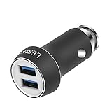 Car Charger LESHP 4.8A/5V Dual USB Car Charger for iPhone 7 / 6s / Plus, iPad Pro / Air 2 / mini, Galaxy S7 / S6 / Edge / Plus, Note 5 / 4, LG, Nexus, HTC and More