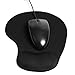 Ergonomic Mouse Pad with Gel Wrist Rest Support, Bidear Memory Foam 3D Non-Slip Rubber Base Gaming Mouse Mat for Computer & Laptop (Black)