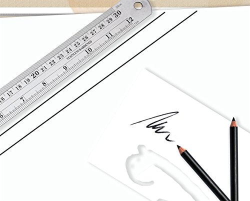 8 Pack Stainless Steel Ruler 12 Inch 6 Inch Office Ruler 4 Pieces Set Metal Rulers Kit for Engineering, Teaching, Office