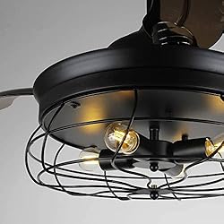 Parrot Uncle Ceiling Fans with Lights and Remote