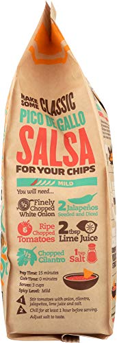 QUE PASA ORGANIC YELLOW CORN TORTILLA CHIPS, 11 OZ (PACK OF 1), GLUTEN FREE, NON-GMO, BY NATURE’S PATH