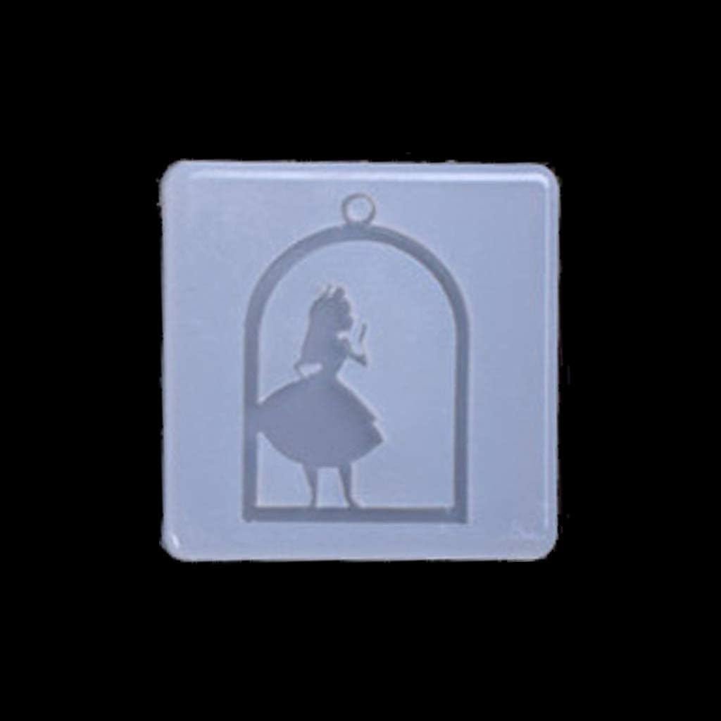 KANGneei Mold, Handmade Acrylic Frame Pendant Silicone Resin Molds Jewelry Making Tools
