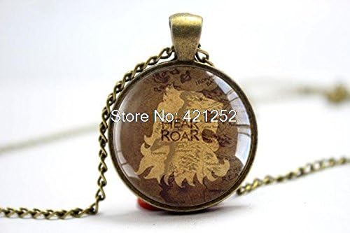 Pretty Lee 2015 Fashion Game Of Thrones Pendant Lannister Casterly Rock Map Glass Photo Cabochon Necklace Christmas gift