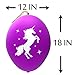 John & Judy 24 Purple Unicorn Punch Balloons - Best for Birthday Gift Bags, Kids Games, Princess Parties and Unicorn Party Supplies - Extra Large, Eco Friendly Natural Latex Punch Balls for Girls