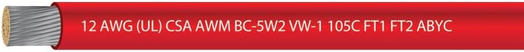 EWCS 12 AWG (UL) Marine Grade Primary Tinned Copper Wire 600 Volts - Red - 100 Feet - Made in USA : Sports & Outdoors
