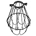 Rustic State Elegant Design Metal Wire Cage by Artifact Design for DIY Lighting Fixtures and Wall Pendant Lamps with Adjustable Cage Openings in Black