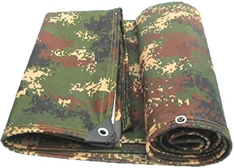 Wangczyp Outdoor Tarpaulin Waterproof Raincoat Camouflage Oxford Sunscreen Rainproof Dustproof Thermal Insulation Shade Cloth for Garden Furniture, Wood, Car, Camping Gardening (Size : 3x3m)