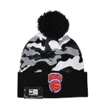 NEW ERA NBA New York Knicks Camo Beanie Black/ White HAT
