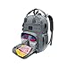 TradeBone Baby Diaper Bag Backpack Insulated with Charging Port (Medium, Grey)