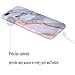Wastou bnienfee iPhone 7 Plus Case [Marble Stone Pattern Series] Soft TPU Creative Marble Case for iPhone 7 Plus - Stone