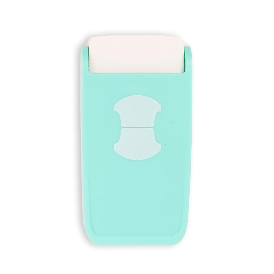 Craftelier - Multimaterial Rounded Tab Shaped Punch for Creating Custom Tabs on Craft Projects | Suitable for Many Materials | Tab Size 4 x 2.7 cm (1.6“ x 1.1”) | Turquoise Color — image 1