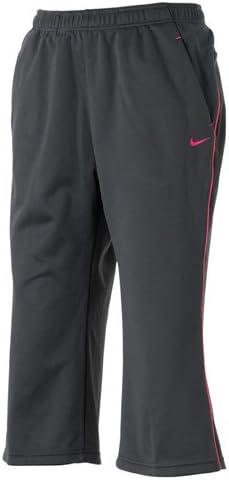 Amazon Nike ナイキ ジャージ レディース ウォームアップカプリパンツ ダークグレー ピンク 11春 フィットネス トレーニング ロングパンツ 通販