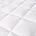 ROSECOSE Luxurious Goose Down Comforter Twin Size Duvet Insert All Seasons Solid White Hypo-allergenic 1200 Thread Count 750+ Fill Power 100% Cotton Shell Down Proof with Tabs (Twin, White)