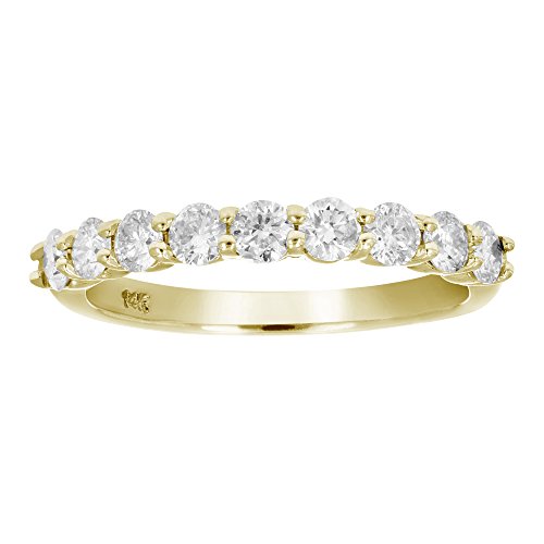 3/4 CT Diamond Wedding Band in 14K Yellow Gold Size 9