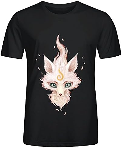 White Fox Men's O-Neck Tee Shirt Black