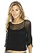 Blouson Top Lite Sleeves Black
