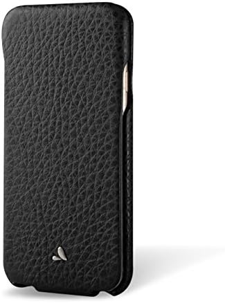 Vaja Cases Top iPhone 7 Leather Case - Magnetic Closure - Full Leather Protection - Floater Black / Cat Rosso