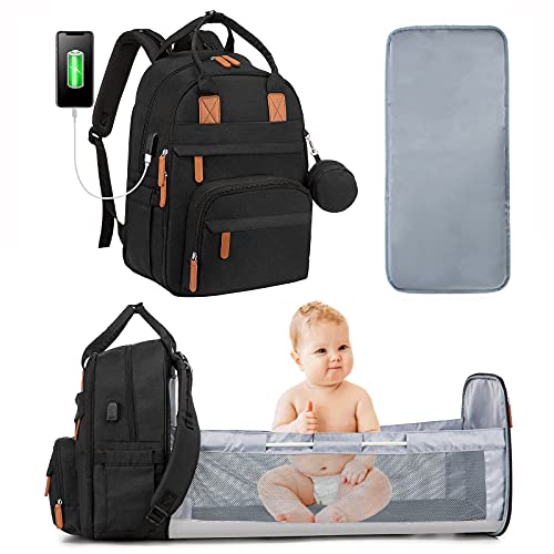 Diaper Bag Backpack with Changing Station, LOVEVOOK Baby Diaper Bag