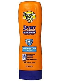 Banana Boat Sport Performance Lotion Sunscreens with PowerStay Technology SPF 30, 8 Ounces
