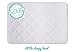 Little Sleepy Head Soft, Waterproof Portable Crib Mattress Protector for Pack n Play & Play Yards White