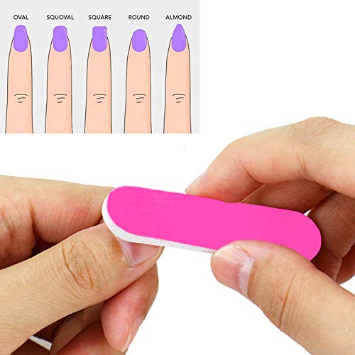 image for KISEER Mini Nail Files Bulk, 100 Pcs Disposable Double Sided Emery Boa