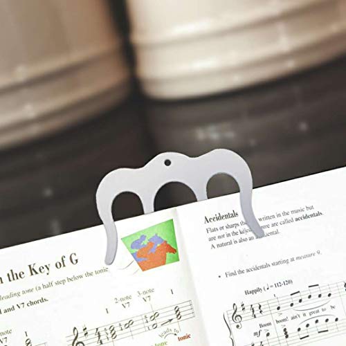 Osring Metal Music Book Clip Page Holder, Piano Book Page Holder for Musicians, 2pcs - Thumbnail 4