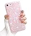 Dailylux Case for iPhone 8, iPhone 7, Glitter Pearly-Lustre Semi-Transparent Shell Protective Phone Case with Soft Back Cover for iPhone 7/8 4.7