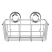 iPEGTOP Suction Cup Deep Shower Caddy Bath Organizer Wall Shelf for Large Shampoo Gel Holder Bathroom Accessories Storage -Rustproof 304 Stainless Steel, 2-Pack