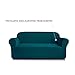 SUBRTEX Stretch Loveseat Slipcover 1 Piece Sofa Covers for 2 Cushion Couch Washable 2 Seater Sofa Slipcovers for Living Room(Turquoise,Medium)
