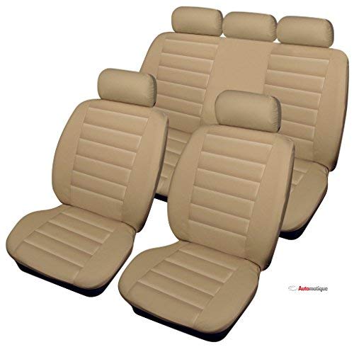 RENAULT MASTER VAN (10+) PREMIUM BEIGE LEATHER LOOK SEAT COVERS