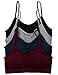 2 or 4 Pack Kalon Comfort Bras (One Size S/M, Black/Charcoal/Navy/Maroon Purple)