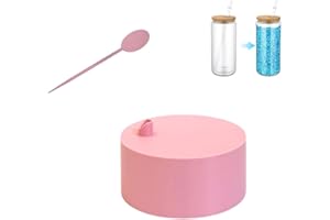 Pink Glitter Funnel for Snow Globe Tumblers | Handmade 3D Printed Tool + Glitter Pick – Entonnoir Pailleté Pour Gobelets Snow