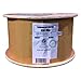 Vertical Cable Cat5e, 350 Mhz, Shielded, Gel Filled (Flooded Core), Direct Burial, 1000ft, Black, Bulk Ethernet Cable, Wooden Spool