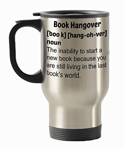 Bookworm Travel Mug Novelty Gifts Stainless Steel Insulated Cup By
