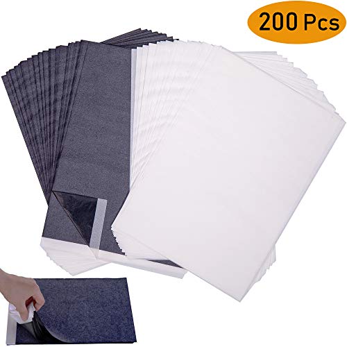 Wangday Carbon Paper, Black Graphite Transfer Tracing Paper for Wood, Paper, Canvas and Other Art Surfaces- 200 Sheets (9 x 13 Inches) - Thumbnail 6