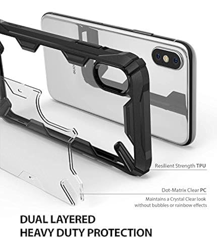 Ringke Fusion X Compatible with iPhone Xs Case, Compatible with