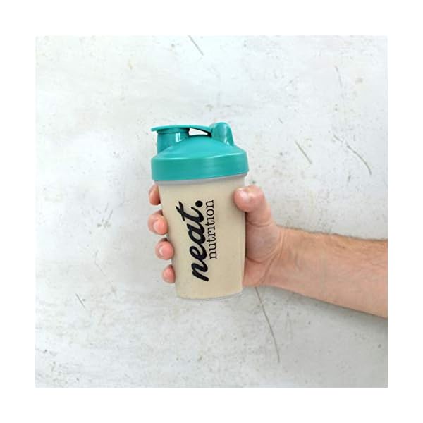 Neat-Nutrition-Protein-Shaker-Bottle-400ml-Sports-Supplements-shakers-for-Mixing-Protein-Shakes Neat Nutrition Protein Shaker Bottle, Easy to Use Shaker Bottle for Protein Shakes and Sports Drinks, 400mL Protein…