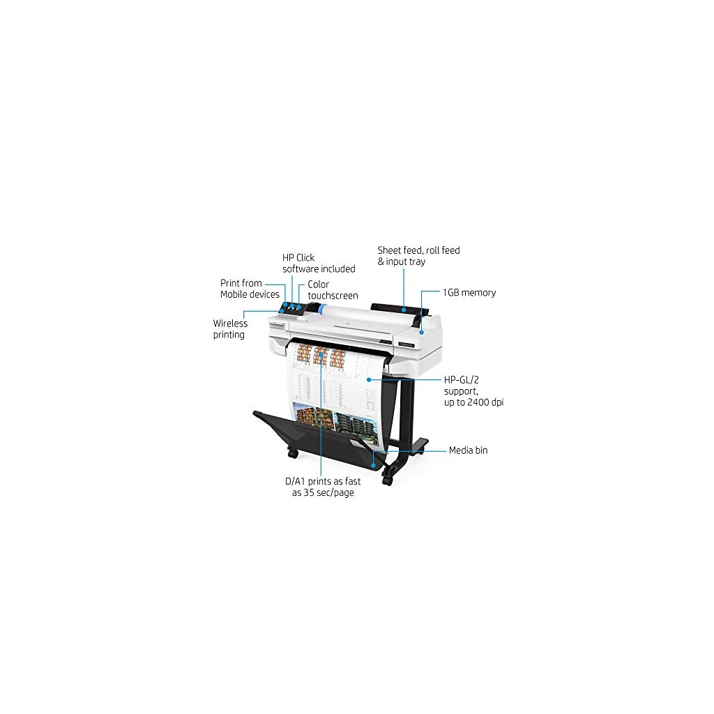 HP DesignJet T525 Wireless Plotter Printer